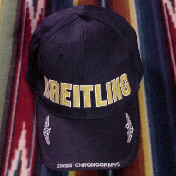 Accessories | Vtg Breitling Watches Dark Blue Hat Cap Snap 